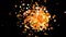 4k Abstract explosions particle,bubble dust blister fireworks dots background.