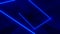 4K Abstract seamless looped animation of blue neon ray