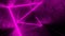 4K Abstract seamless looped animation of pink neon ray, glowing light tubes