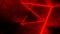 4K Abstract seamless looped animation of red laser ray, glowing light tubes