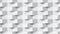 4k Abstract zoom focus white geometric shape from gray cubes.Brick wall squares texture.Panoramic Solid Surface background.