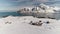 4k aerial cinematic video footage in Norway ,Lofoten in winter time