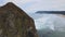 4K Aerial Drone fly near Haystack Rock, Oregon