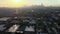 4k aerial drone footage of Chicago skyline during sunrise early morning