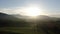 4k Aerial Flight Sunset Bavaria Mountains Fields