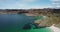 4k aerial footage of Achmelvich beach, Scotland