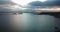 4k aerial footage of Firth of Forth in Scotland