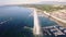 4K Aerial footage of Geneva city water fountain in Switzerland -UHD