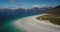 4k aerial footage of Luskentyre beach