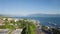 4K Aerial footage of Ouchy in Lausanne city in Switzerland -UHD