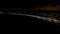 4K Aerial hyperlapse of Night Nice France promenade, Mediterranean Sea view. Night city aerial view.