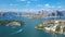 4k aerial hyperlapse video of Sydney Harbour
