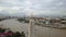 4K Aerial view around top of pagoda at Wat Arun temple