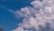 4K Amazing timelapse video of clouds. Blue sky white clouds. Fluffy white clouds. Cumulus cloud timelapse.Summer sky time lapse. M