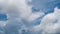 4K Amazing timelapse video of clouds. Blue sky white clouds. Fluffy white clouds. Cumulus cloud timelapse.Summer sky time lapse. M