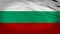 4k animated flag of Bulgaria