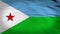 4k animated flag of Djibouti