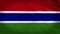4k animated flag of Gambia
