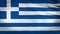 4k animated flag of Greece