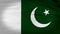 4k animated flag of Pakistan