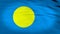 4k animated flag of Palau