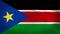 4k animated flag of South Sudan