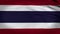 4k animated flag of Thailand