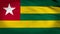 4k animated flag of Togo