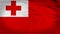 4k animated flag of Tonga