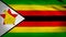 4k animated flag of Zimbabwe