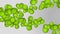 4K Animation of falling tennis balls Loop Background. green screen. Rental sports equipment tennis.