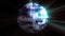 4k animation of a mirror ball in a disco