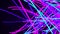 4K Animation Neon Lines in Seamless Loops. Abstract Chaotic Multicolored Neon Lines Fluorescent Ultraviolet Light