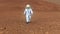 4K Astronaut on the surface of Mars. Background elements furnished by NASA.