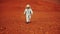 4K Astronaut on the surface of Mars. Background elements furnished by NASA.