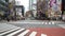 4k b-roll cinematic footage of Shibuya Crossing, one of the busiest road intersection in the world scramble crosswalk.