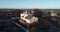 4k Beautiful aerial video of The Church of Saint Nikolas in Kuvekino