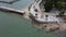 4k on Beautiful aerial view of Balihai lighthouse port area.