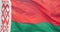 4k Belarus flag flutters in wind.