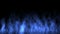 4k Blue fire,flame burning gas light,energy heat hot passion background.