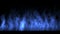 4k Blue fire,flame burning gas light,energy heat hot passion background.