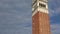 4K. Campanile of the Piazza San Marco in Venice, Italy. Shot panning up.