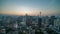 4K Cinematic sunrise time lapse footage of Kuala Lumpur city skyline