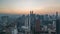 4K Cinematic sunrise zooming In time lapse footage of Kuala Lumpur city skyline