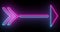 4K cool animated neon pink and blue colored arrow background.