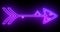 4K cool animated neon pink and purple colored arrow background.