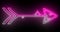 4K cool animated neon pink and white colored arrow background.