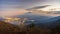 4K Day to night aerial view time lapse of mount fuji, Japan