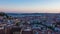 4K day to night timelapse of Lisbon rooftop from Senhora do monte miradouro viewpoint in Portugal - UHD