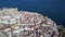 4K Drone - aerial views of the city of Peniscola in castle historic center Spain 15 april 2023